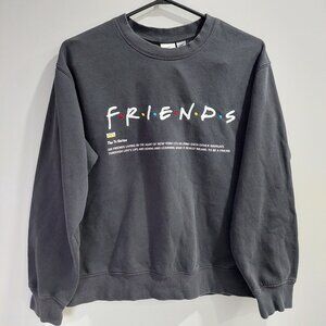 Friends Logo Sweatshirt produced by H&M, Black Women's S